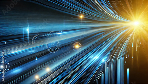 テクノロジーをイメージした背景イラスト27