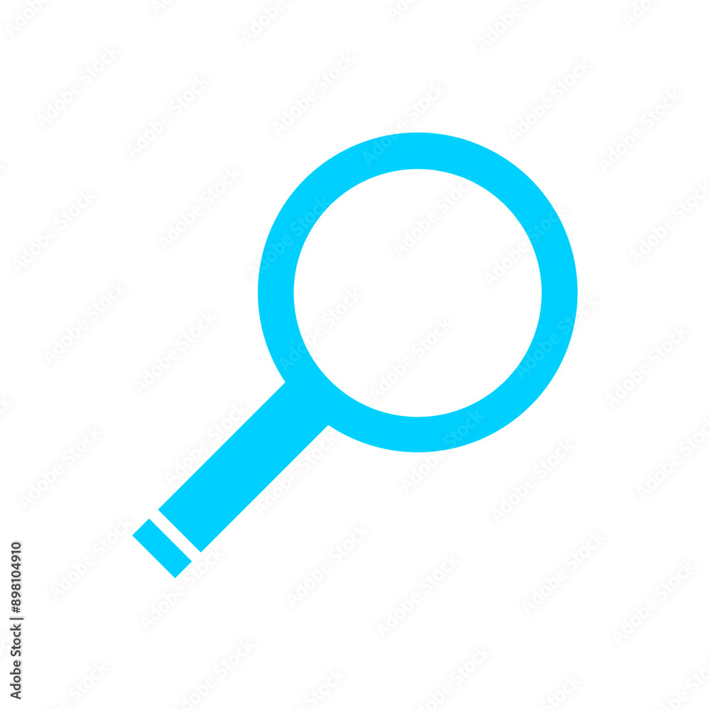 Blue search magnifying glass icon with simple and modern design Blue search magnifying glass icon with simple and modern design