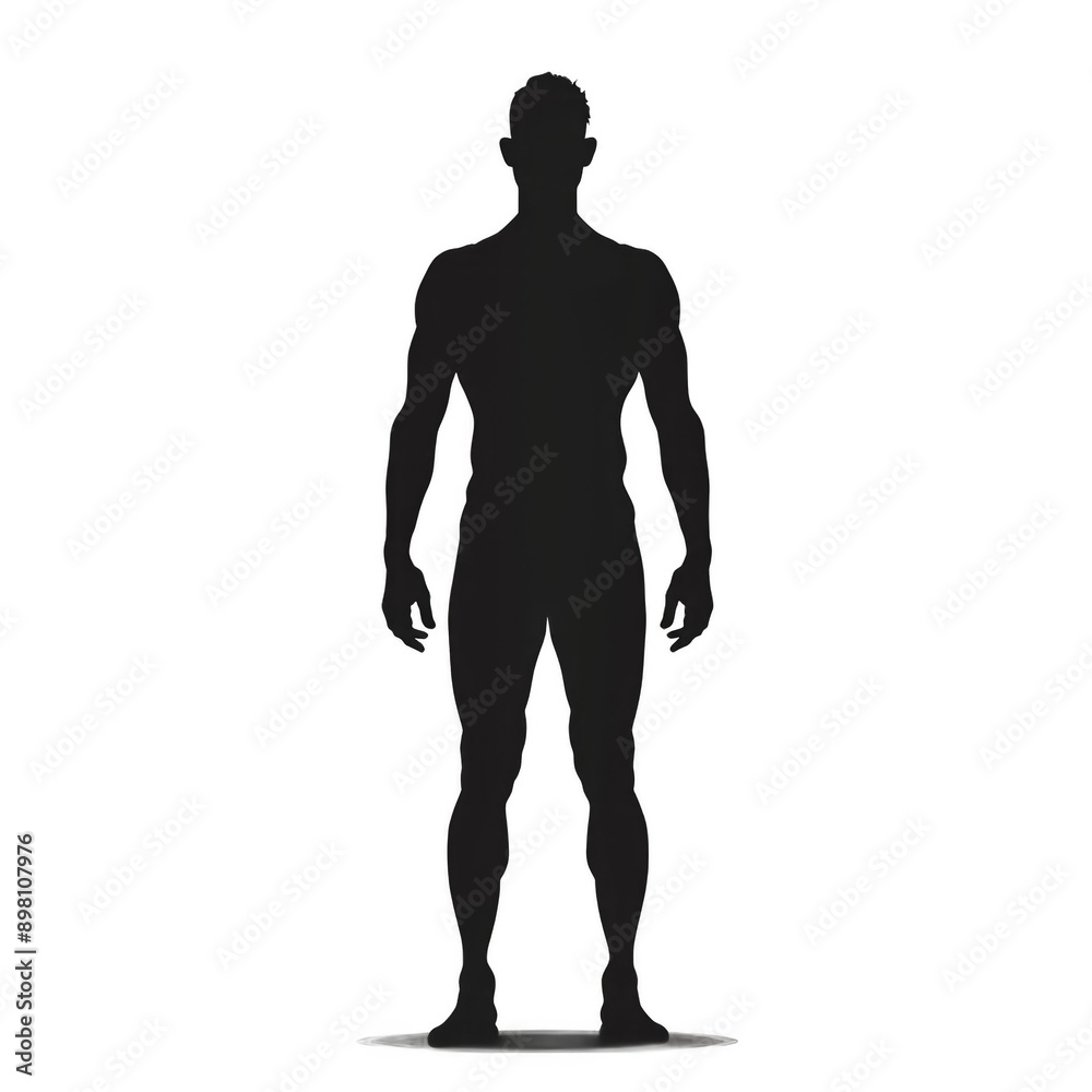 A man is standing in a white background A man is standing in a white background