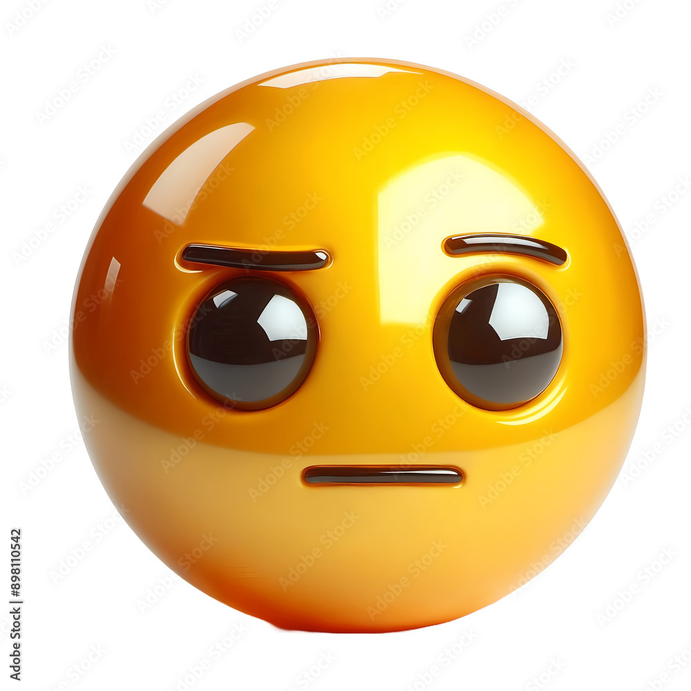 Fototapeta premium Cute 3d emoji, generative ai