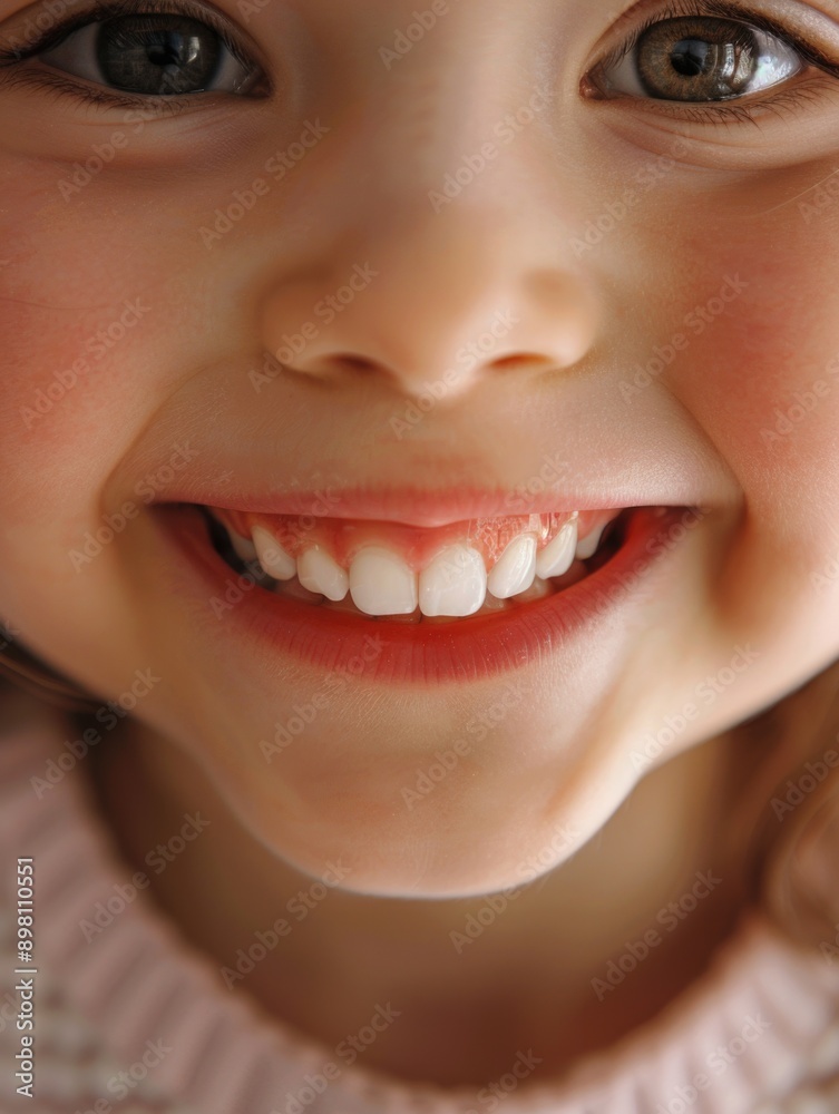 Obraz premium A delightful smile, capturing pure childhood happiness.