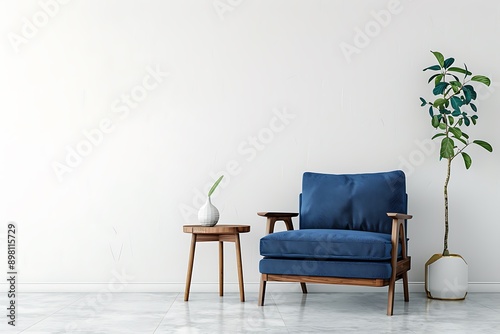 green chair in a room