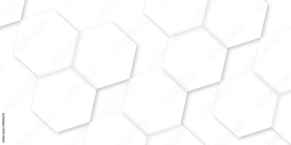 Abstract geometric background. Hexagonal technology vector abstract background. Hexagon in technology futuristic modern background vector illustration. White honeycomb texture grid. Abstract geometric background. Hexagonal technology vector abstract background. Hexagon in technology futuristic modern background vector illustration. White honeycomb texture grid.
