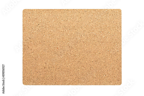 Empty cork board banner on transparent background Generative Ai