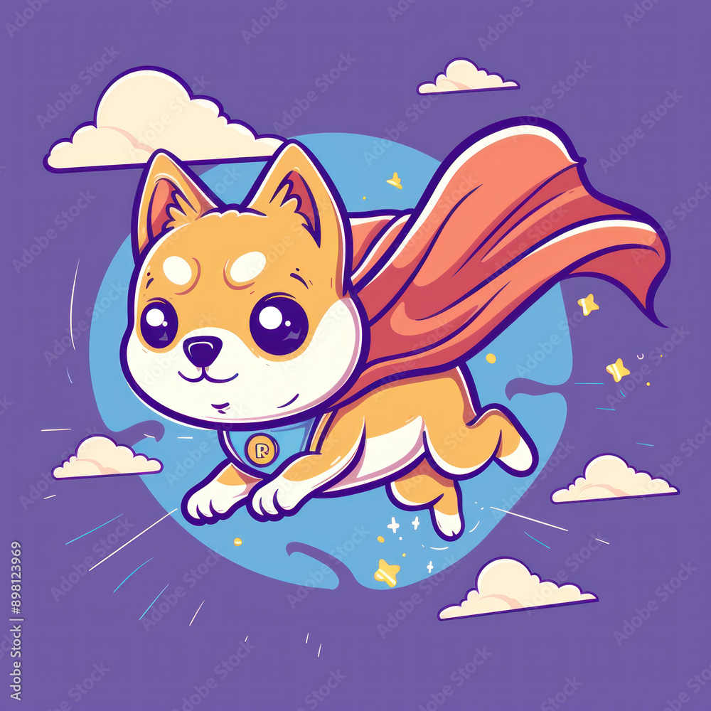 A dog dressed as a superhero By Generated AI A dog dressed as a superhero By Generated AI