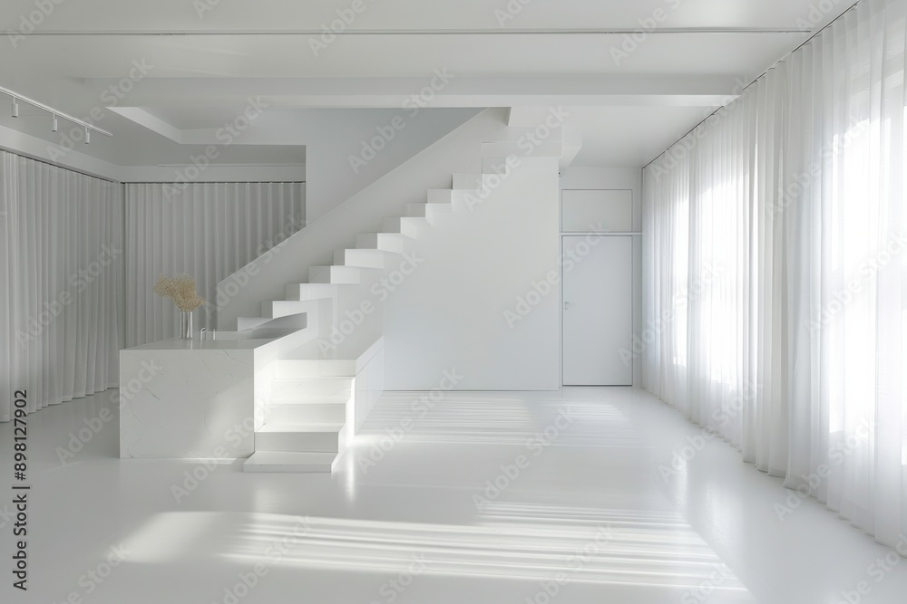 interior of modern bright interiors computer generated image