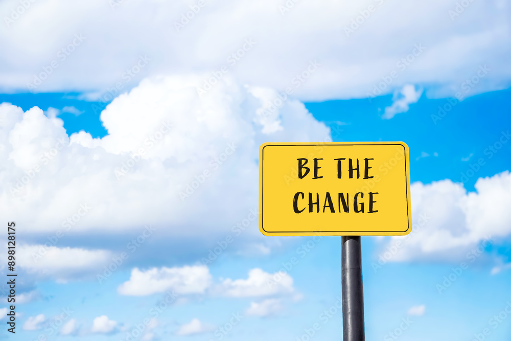 Yellow Sign with Inspirational Message Yellow Sign with Inspirational Message