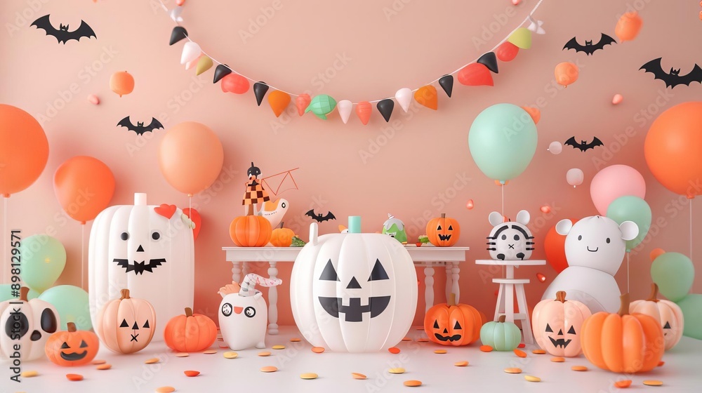 DIY Halloween inflatables with custom designs copy space, creative fun, whimsical, Composite, craft room DIY Halloween inflatables with custom designs copy space, creative fun, whimsical, Composite, craft room