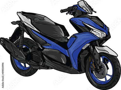 scooter motorcycle illustration