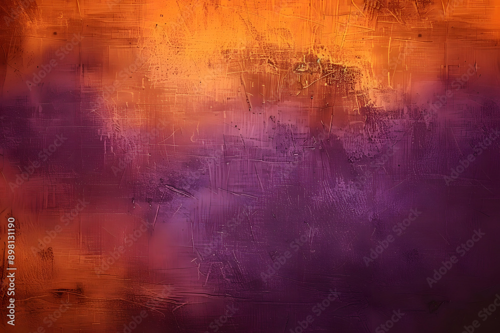 Obraz premium Dark orange, brown, and purple abstract texture with gradient. Cherry gold vintage elegant background with space for design, suitable for Halloween, Thanksgiving, and autumn themes