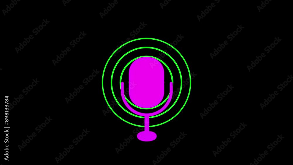 radio wave icon animation . radio wave icon animation .