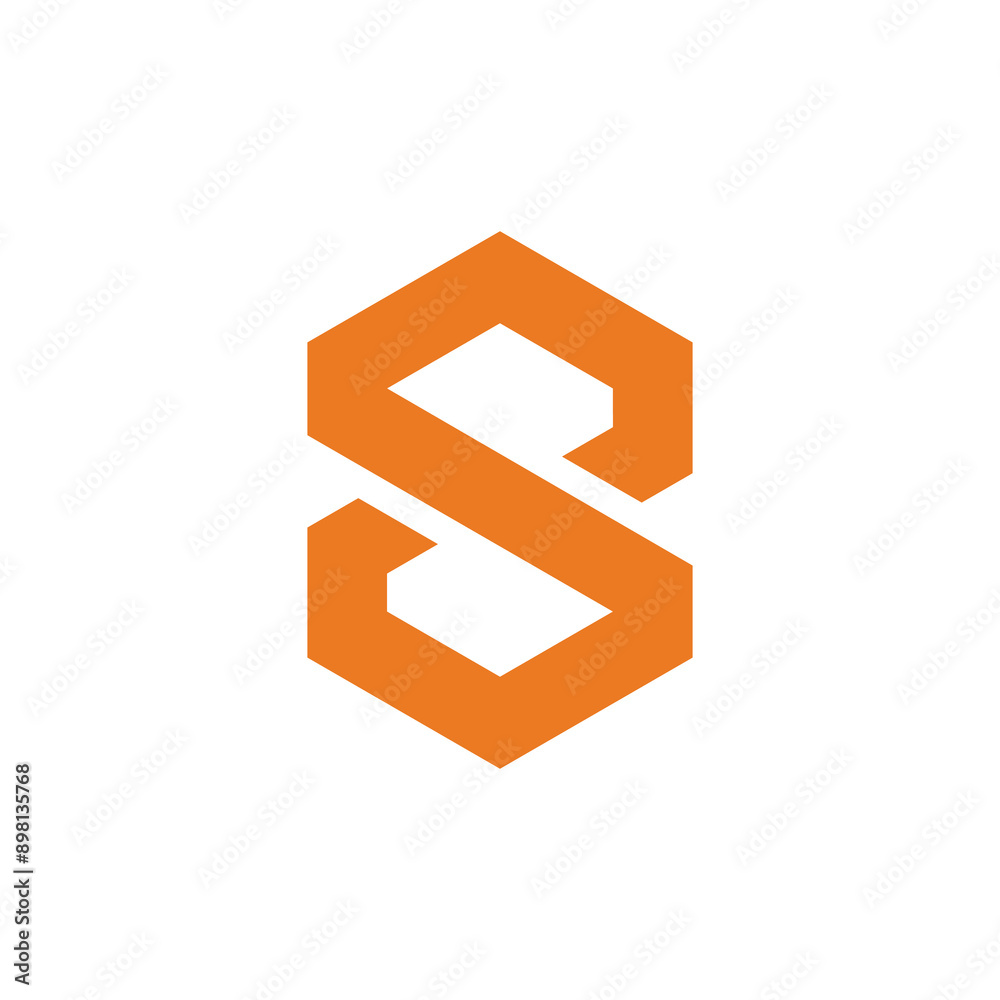 Hexagon Number 8 Eight logo design vector template Hexagon Number 8 Eight logo design vector template