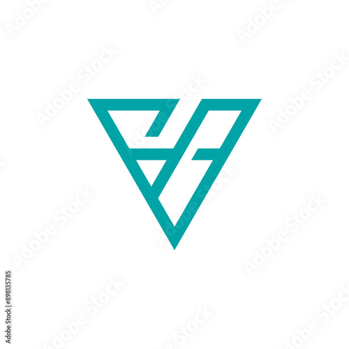 Free Download Abstract Geometric Letter V Logo design vector template - GFXLoad