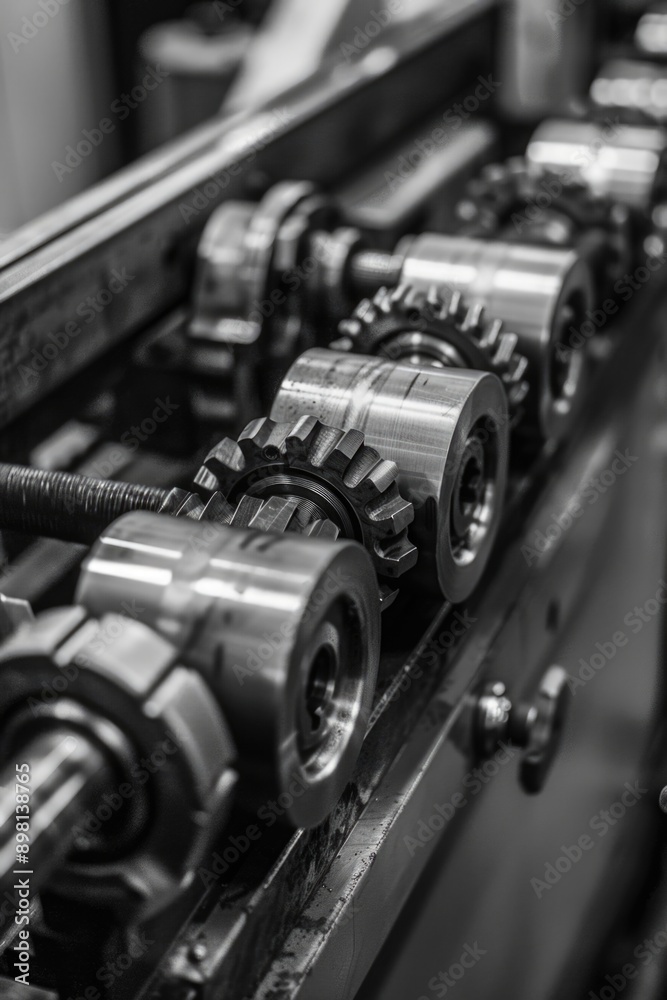 Naklejka premium Machine with gears