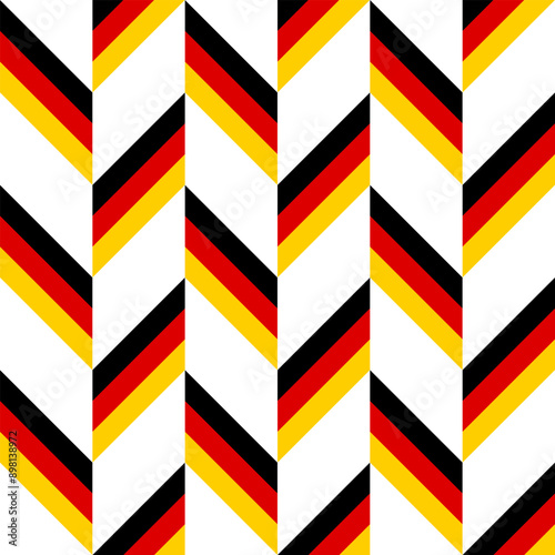 germany flag pattern design. chevron background. vector illustration