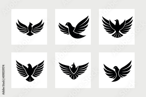 Bird dove icon vector illustration. 