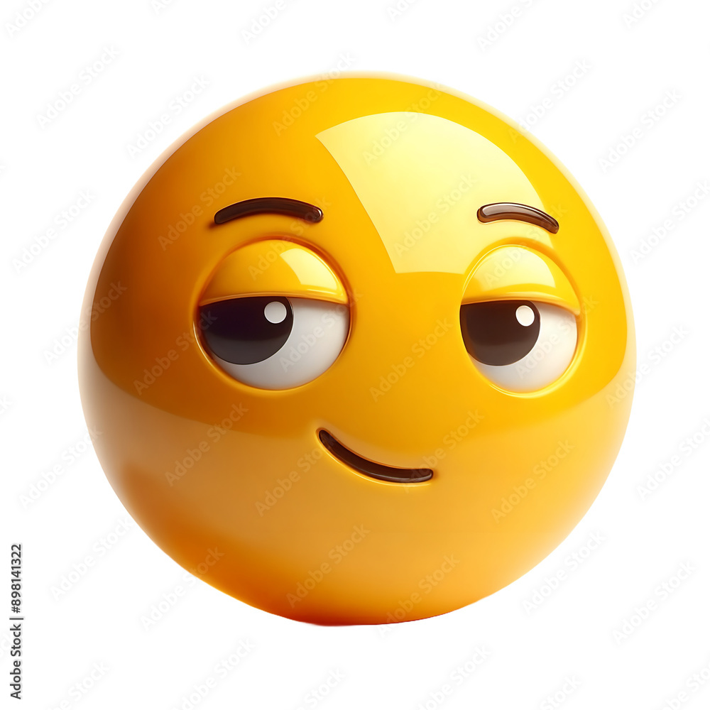 Fototapeta premium cute 3d emoji, generative ai 