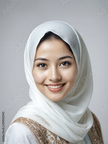 Beautiful woman in traditional outfit portrait photo