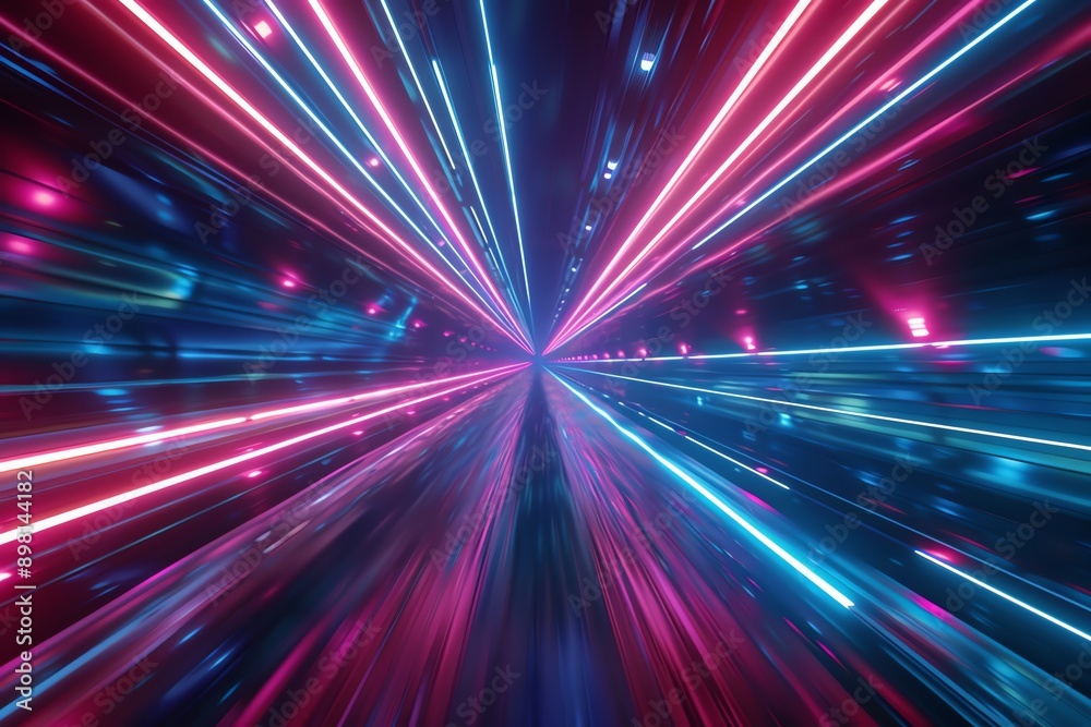 Vibrant abstract image showcasing dynamic light trails in pink and blue, creating a sense of speed and energy in a digital space. Vibrant abstract image showcasing dynamic light trails in pink and blue, creating a sense of speed and energy in a digital space.