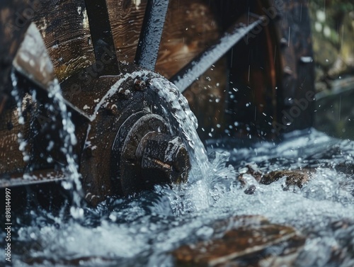 Water Wheel Close Up,