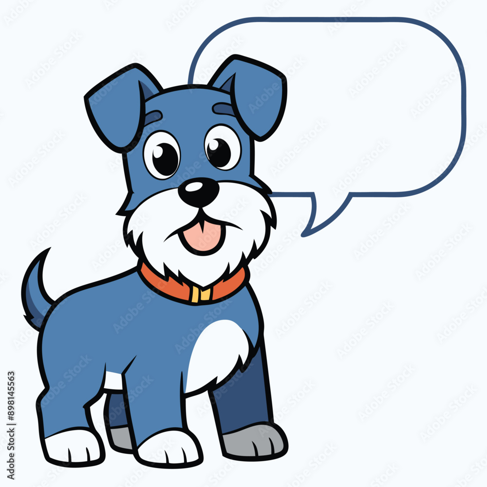 Cute Cavador Dog Speaking comic style Logo Icon Vector on White Transparent Background Cute Cavador Dog Speaking comic style Logo Icon Vector on White Transparent Background