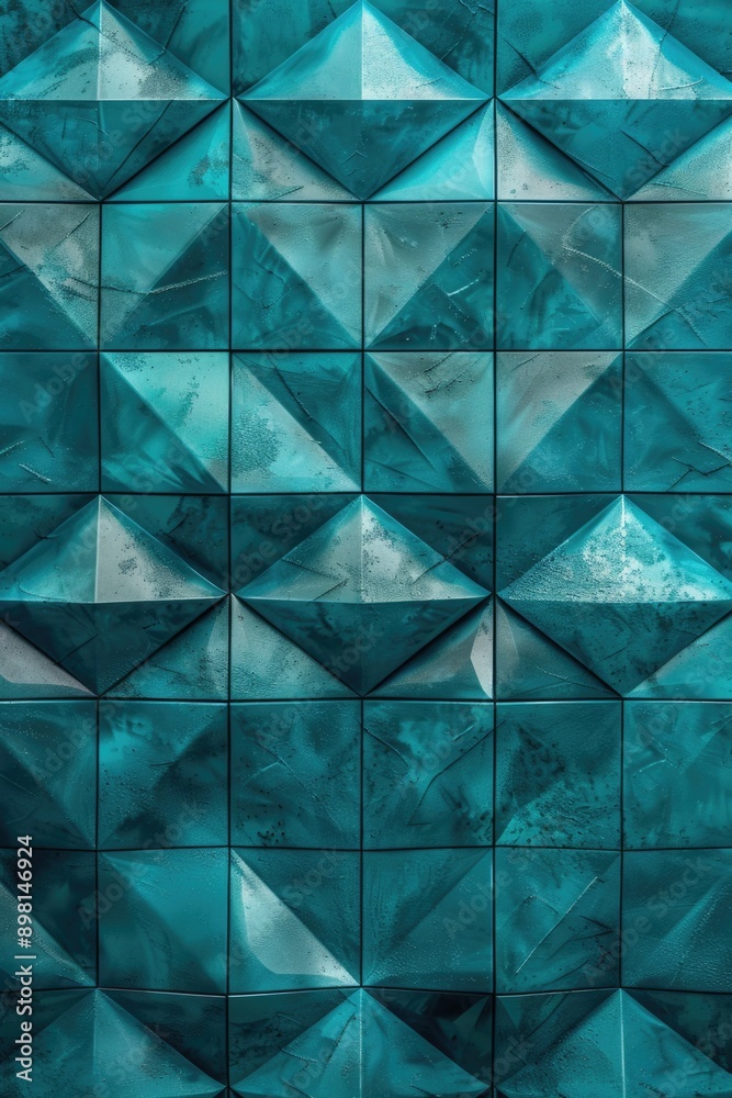 Blue tile wall close-up Blue tile wall close-up