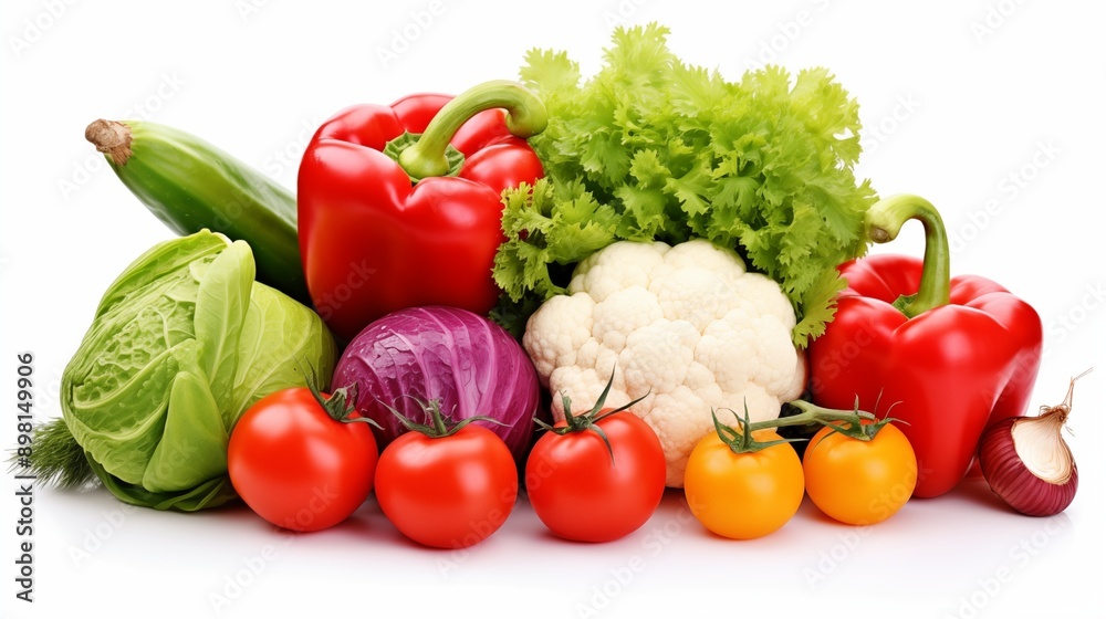 Fresh vegetables background, white background with vegetables Fresh vegetables background, white background with vegetables