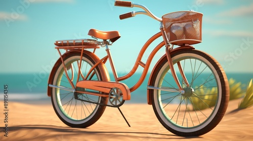 Vintage Bicycle on the Beach
