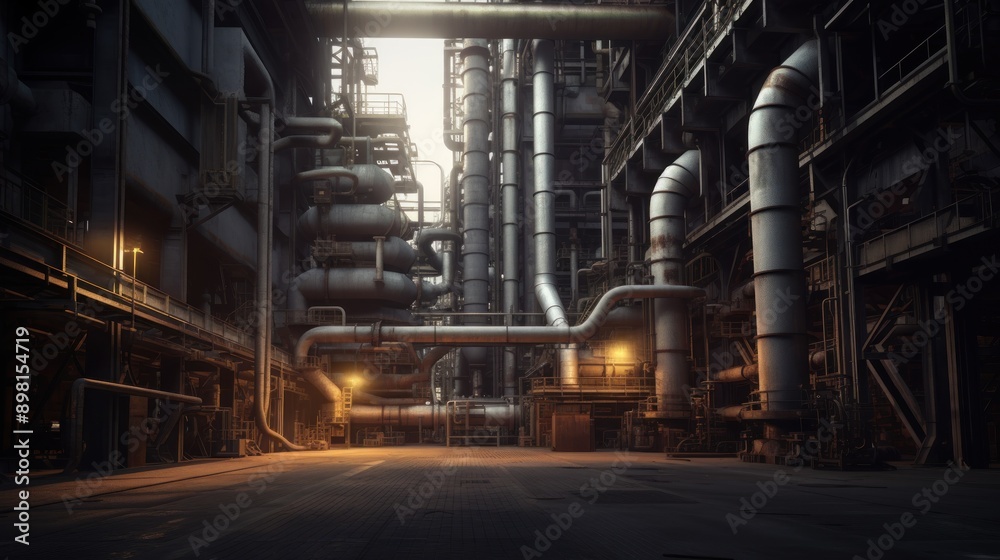 Industrial Complex - A Maze of Pipes and Structures Industrial Complex - A Maze of Pipes and Structures