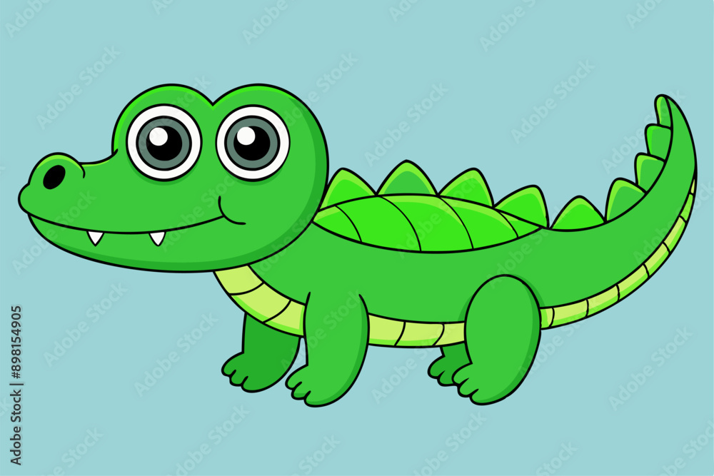 Obraz premium Dynamic Crocodile Vector Graphics for Professional Design Projects – Ideal for Logos, Illustrations, and High-Quality Branding