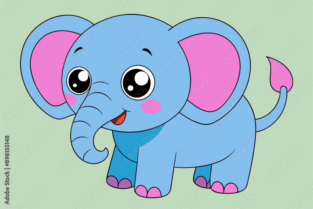 Naklejka premium Elegant Elephant Vector Art for Graphic Design – Perfect for Logos, Illustrations, and Creative Branding Projects