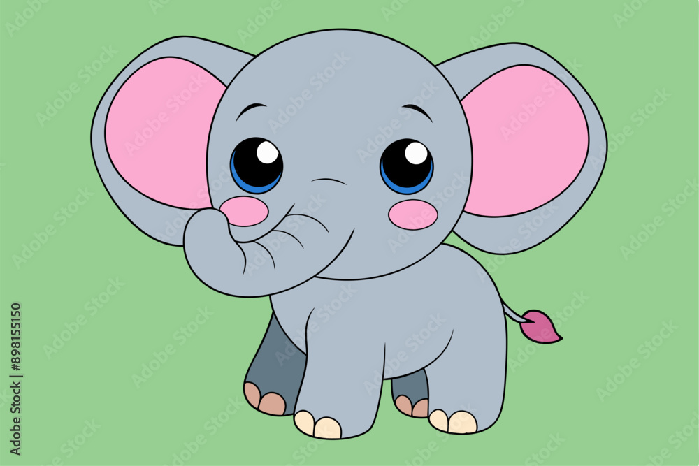 Fototapeta premium Elegant Elephant Vector Art for Graphic Design – Perfect for Logos, Illustrations, and Creative Branding Projects