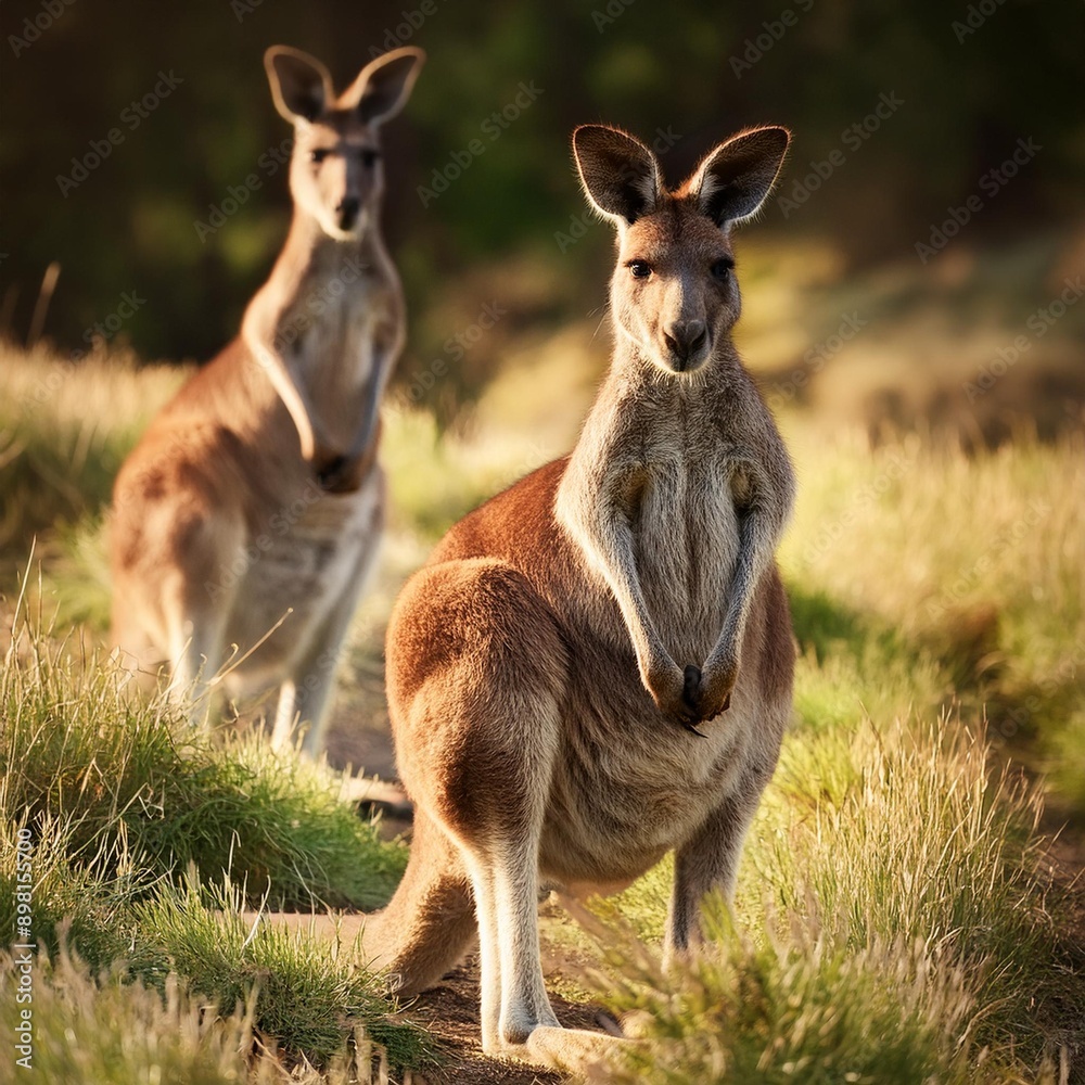 kangaroos mammal animals, AI generated kangaroos mammal animals, AI generated