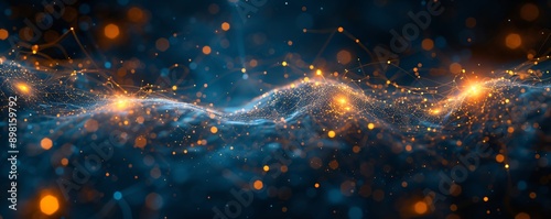 Nerve firing a signal through axon nerve communication. Synaptic transmission of nerve impulses in human brain. Neural communication, brain function. Medical science, education and biology concept photo