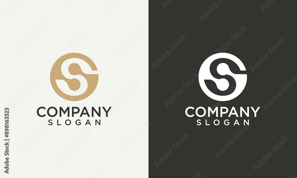 abstract monogram letter S initials with green gradient color logo vector design abstract monogram letter S initials with green gradient color logo vector design