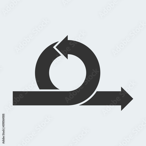 Agile cycle vector design icon