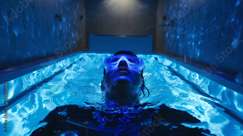 Man in a Sensory Deprivation Tank