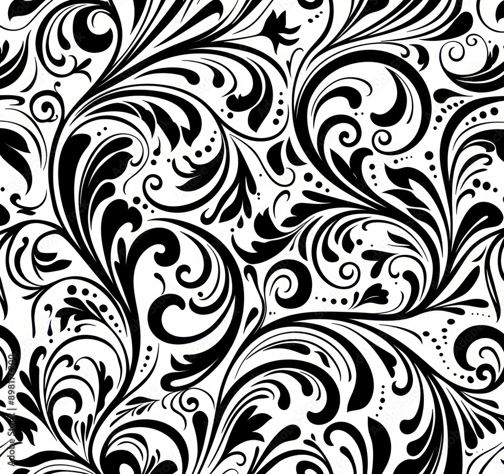 A seamless pattern of abstract on a white background A seamless pattern of abstract on a white background