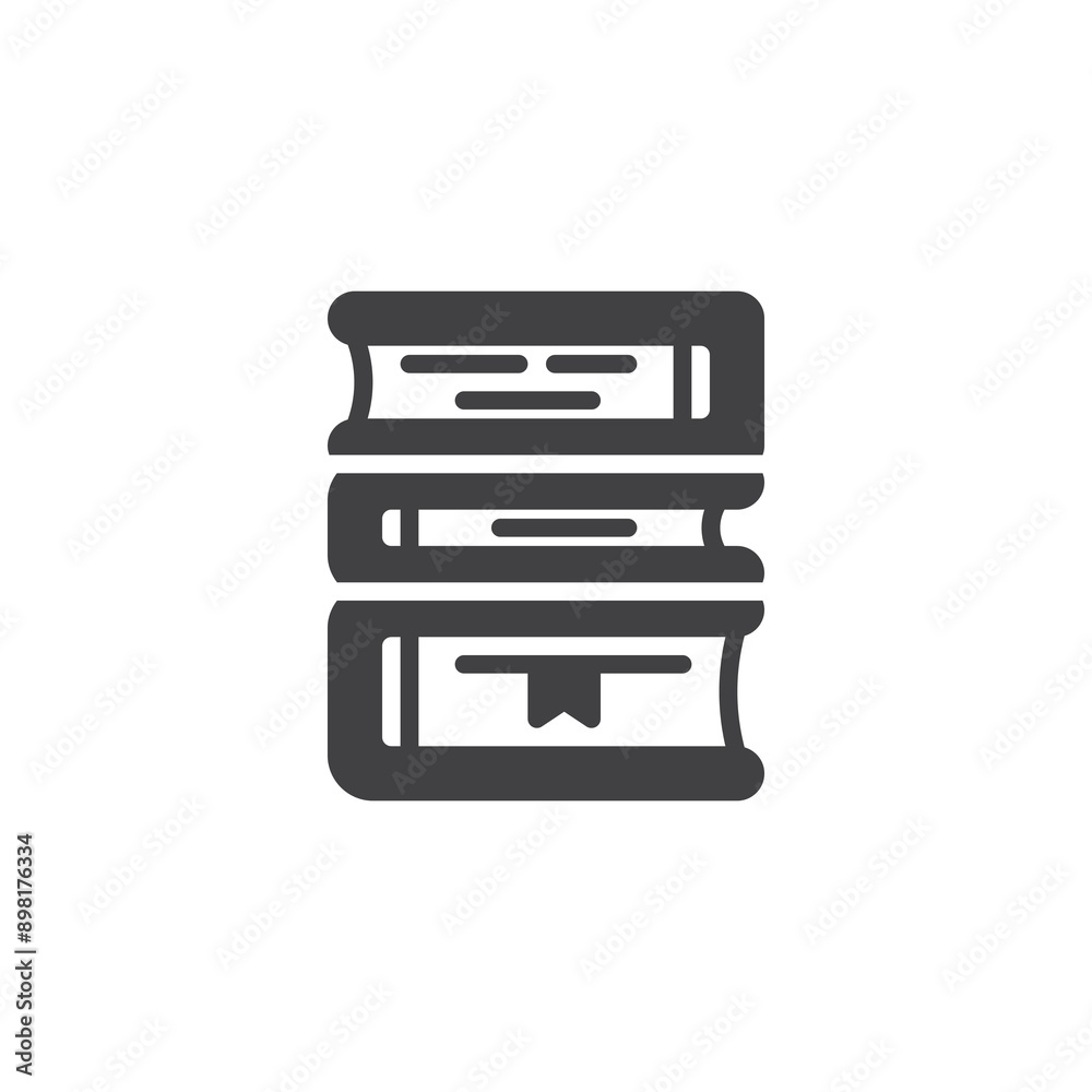 Stack of books vector icon Stack of books vector icon