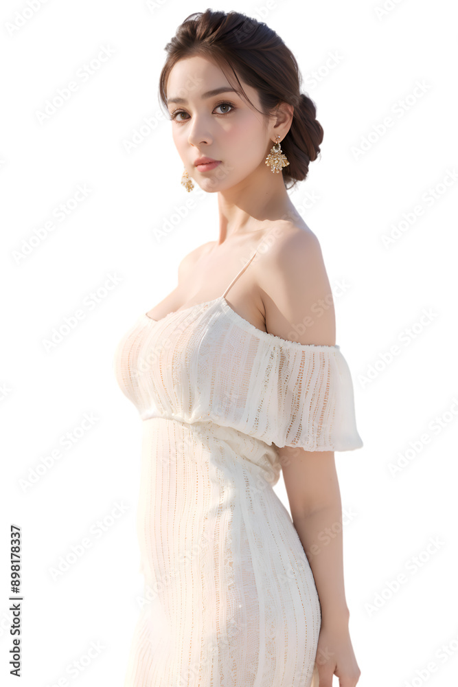 Asian sexy woman on transparent background Asian sexy woman on transparent background
