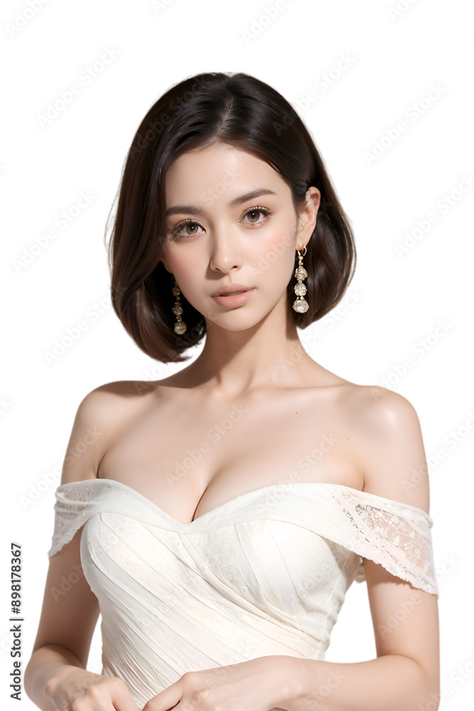 Asian sexy woman on transparent background Asian sexy woman on transparent background