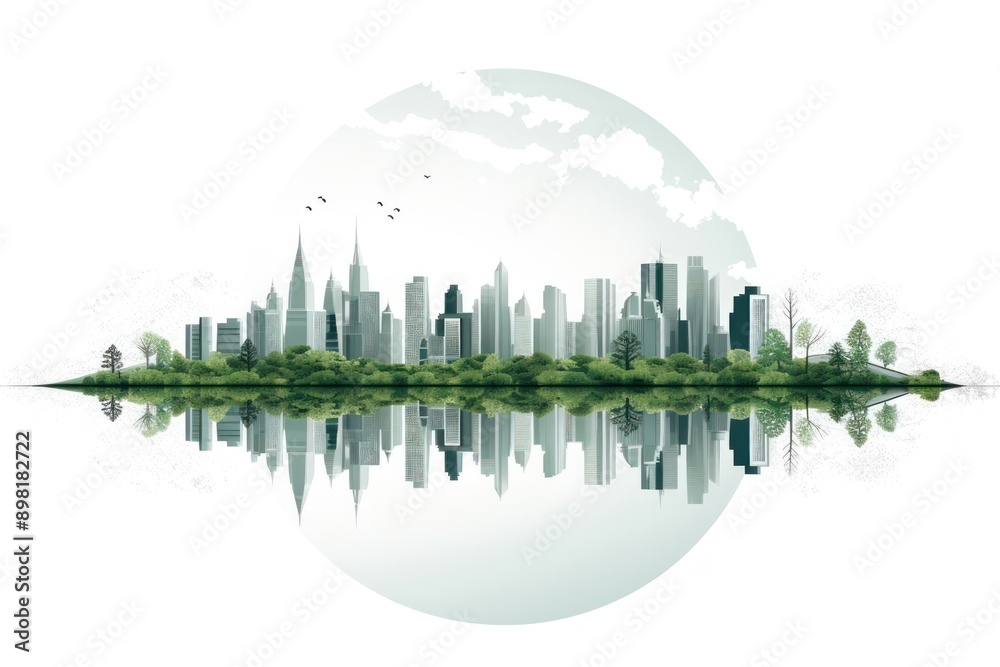 Fototapeta premium Architecture landscape outdoors building.