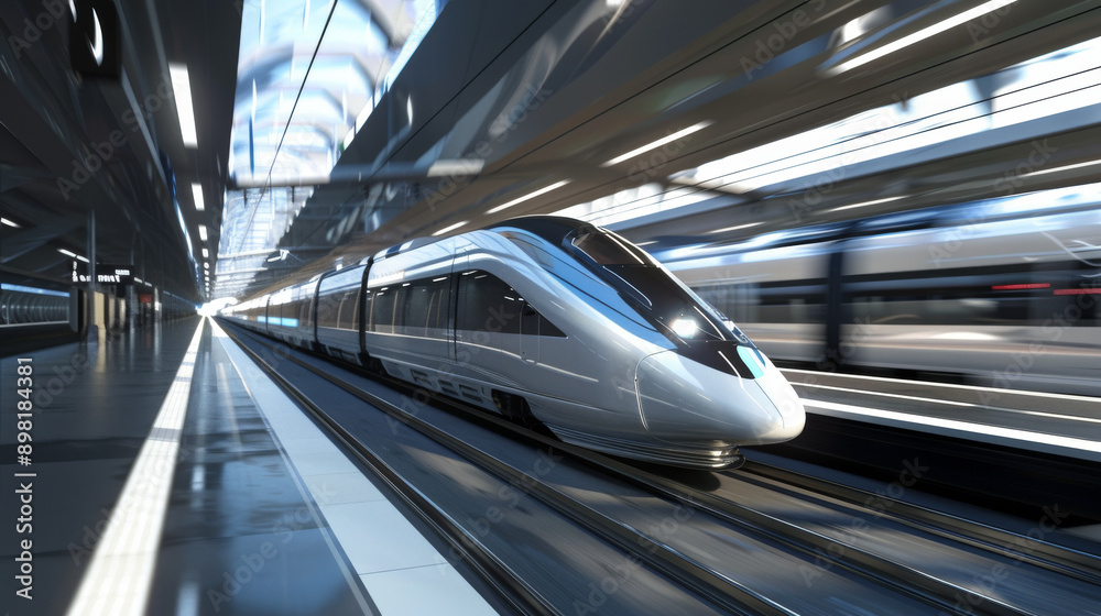 High-speed train systems with modern design and infrastructure High-speed train systems with modern design and infrastructure