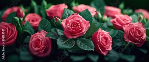 Medley Rose Close-Up, Capturing The Vibrant And Romantic Essence Of Blooming Roses