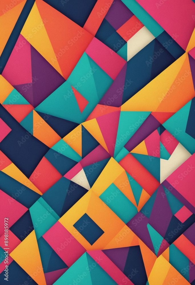 Abstract geometric background with vibrant colors. Abstract geometric background with vibrant colors.