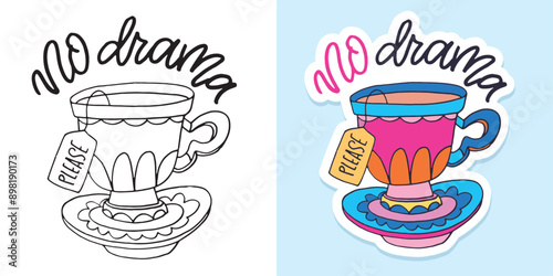 Cute hand drawn doodle lettering quote. Lettering for t-shirt design, mug print, bag print, clothes fashion. 100% hand drawn vector image.