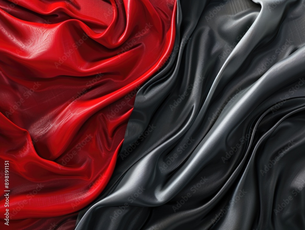 Red and black fabric texture Red and black fabric texture