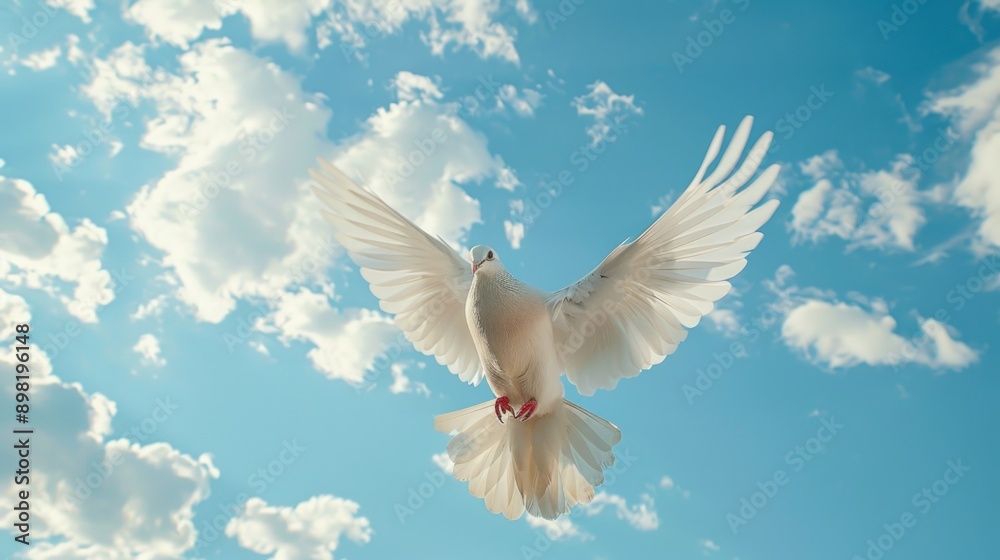 White Dove Flying