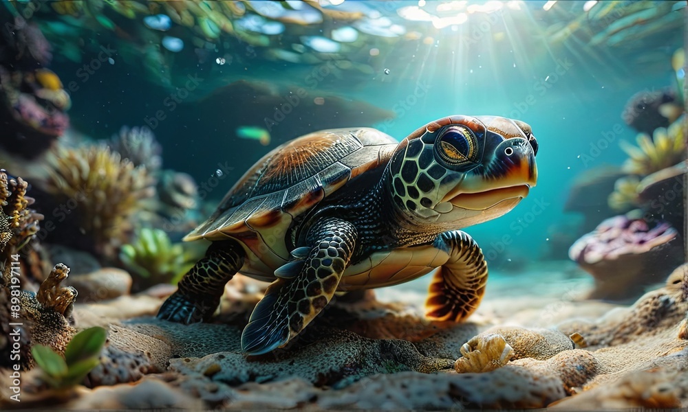 Fototapeta premium Mystical Sea Turtle