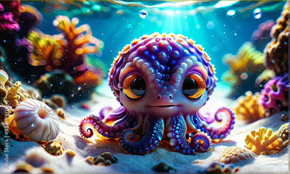 Colorful Octopus Pup Colorful Octopus Pup